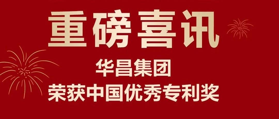 重磅喜訊 | 華昌集團(tuán)榮獲中國(guó)專利優(yōu)秀獎(jiǎng)