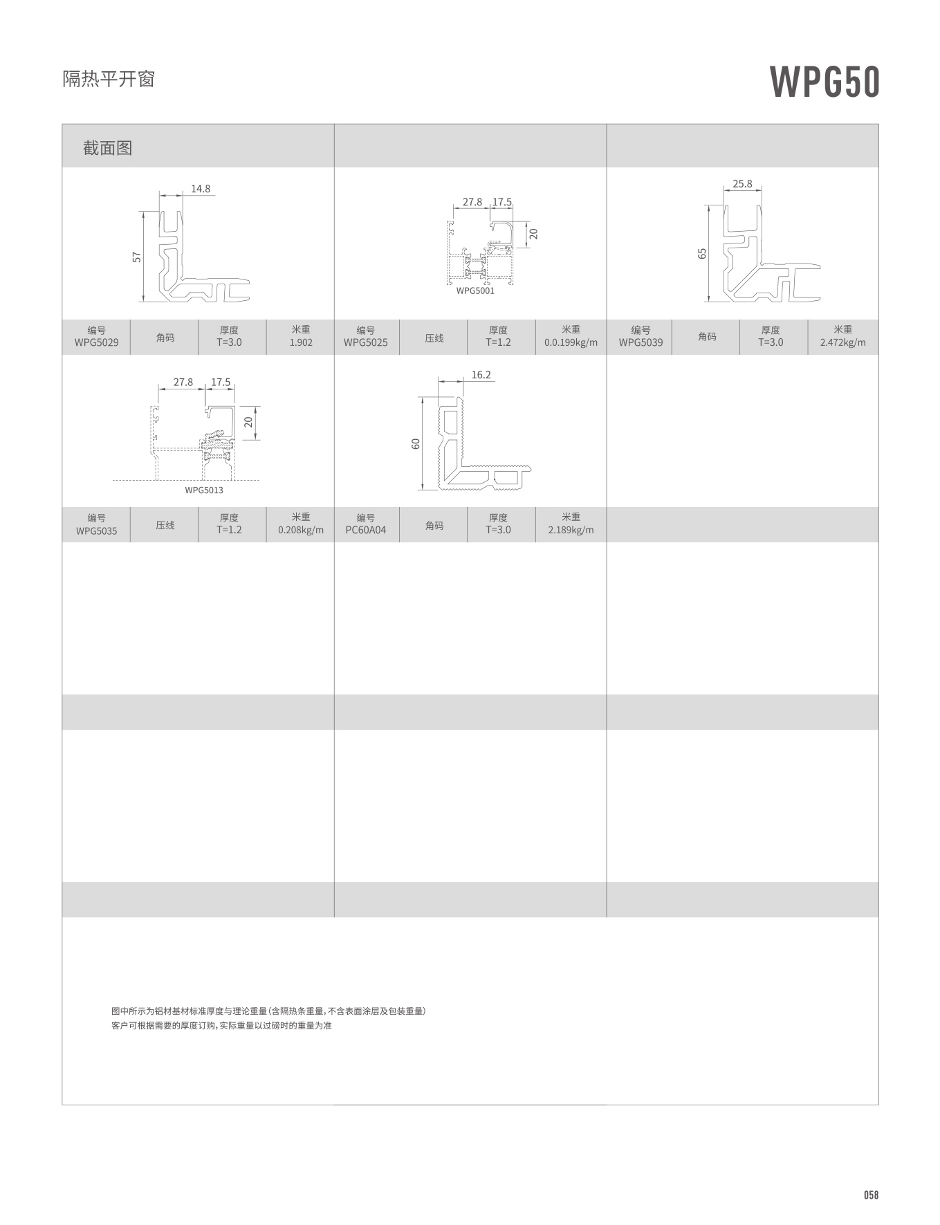 WPG50隔熱平開(kāi)窗